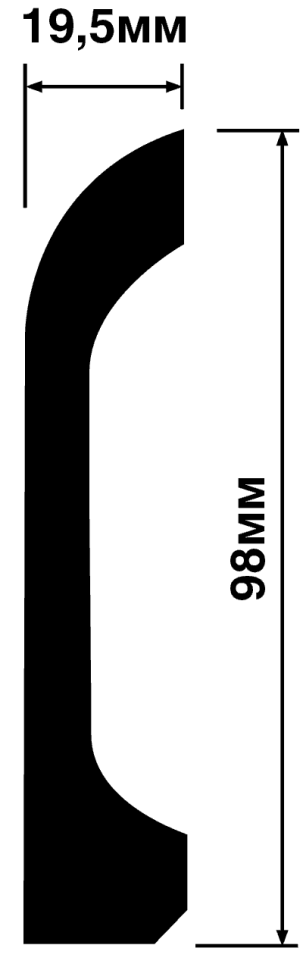 Плинтус Hiwood B98V1 купить в интернет-магазине Lepninashop