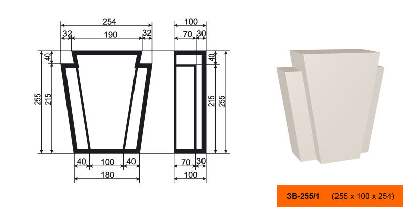 Замок Лепнина Пласт ЗВ255/1 купить в интернет-магазине Lepninashop