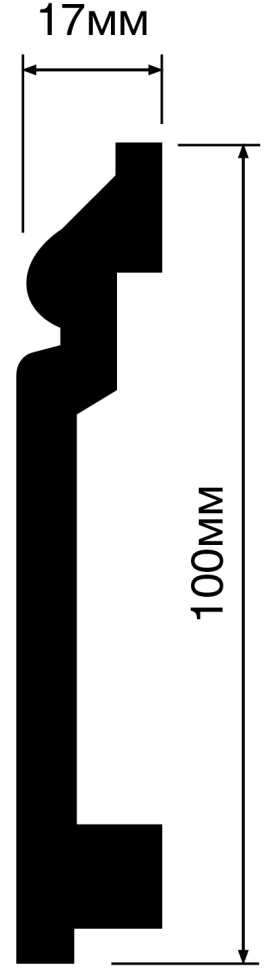 Плинтус Hiwood BA100 купить в интернет-магазине Lepninashop