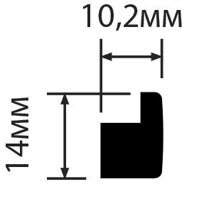 Молдинг Hiwood D14 купить в интернет-магазине Lepninashop