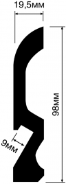 Плинтус Hiwood LB98 купить в интернет-магазине Lepninashop