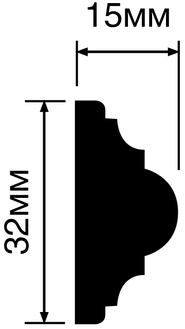Молдинг Hiwood D32V1 купить в интернет-магазине Lepninashop