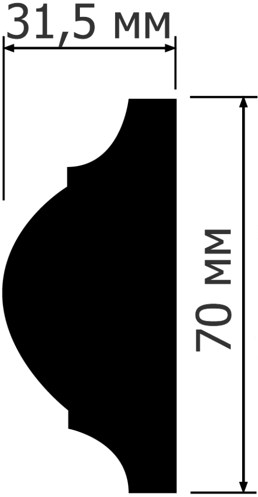 Молдинг Hiwood D70 купить в интернет-магазине Lepninashop