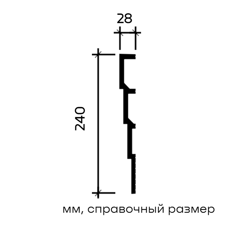 Панель декоративная 6.59.805 (2 метра) Европласт купить в интернет-магазине Lepninashop