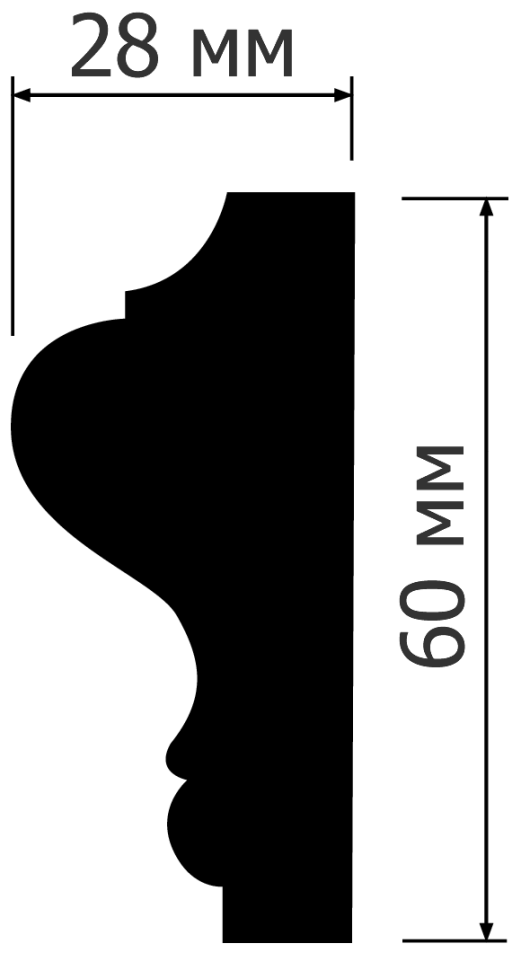 Молдинг Hiwood LD60 купить в интернет-магазине Lepninashop