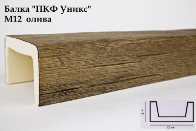 Балка из полиуретана Юникс М12 олива
