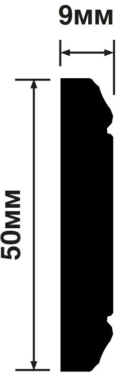 Молдинг Hiwood (Хайвуд) WIP50 купить в интернет-магазине Lepninashop