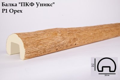 Балка из полиуретана Юникс Р1 орех