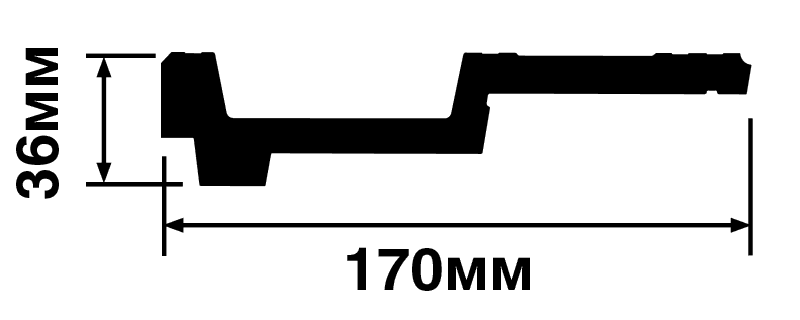 Карниз Хайвуд A170V1 купить в интернет-магазине Lepninashop