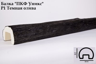Балка из полиуретана Юникс Р1 темная олива