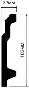 Плинтус Hiwood B100V1 купить в интернет-магазине Lepninashop