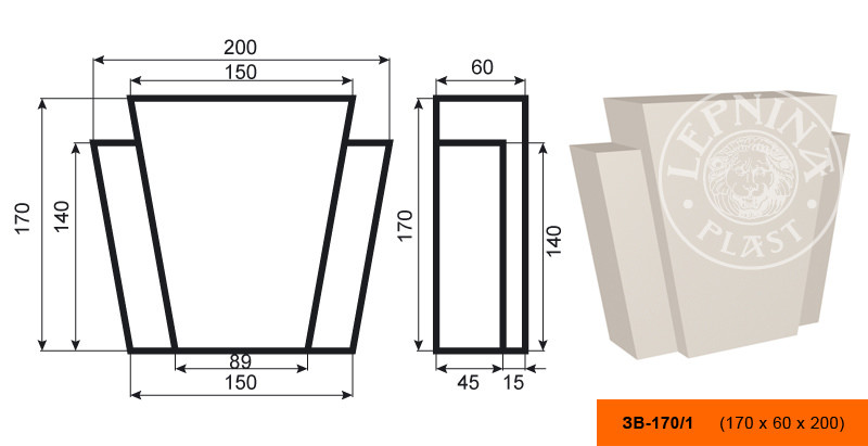 Замок Декомастер ЗB-170/1 купить в интернет-магазине Lepninashop