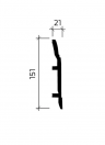 Плинтус 6.53.102 Европласт (151х21х2000) купить в интернет-магазине Lepninashop