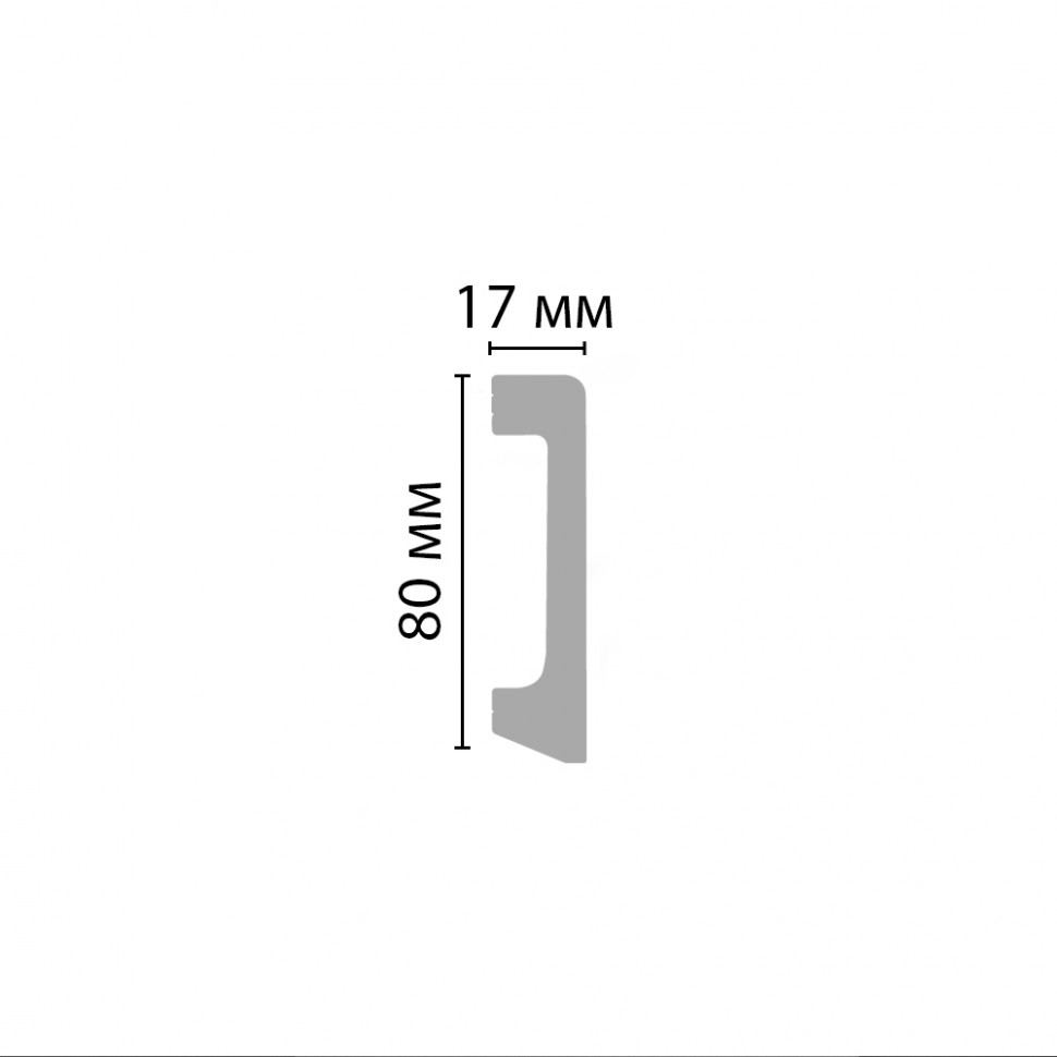 Плинтус Декомастер D235-83 ДМ купить в интернет-магазине Lepninashop