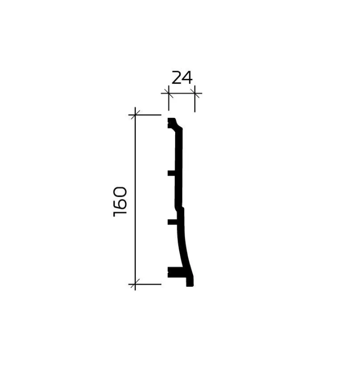 Плинтус 6.53.105 Европласт (160х24х2000) купить в интернет-магазине Lepninashop