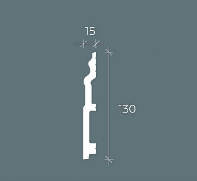 Плинтус 6.53.113 Европласт (130х15х2000) купить в интернет-магазине Lepninashop